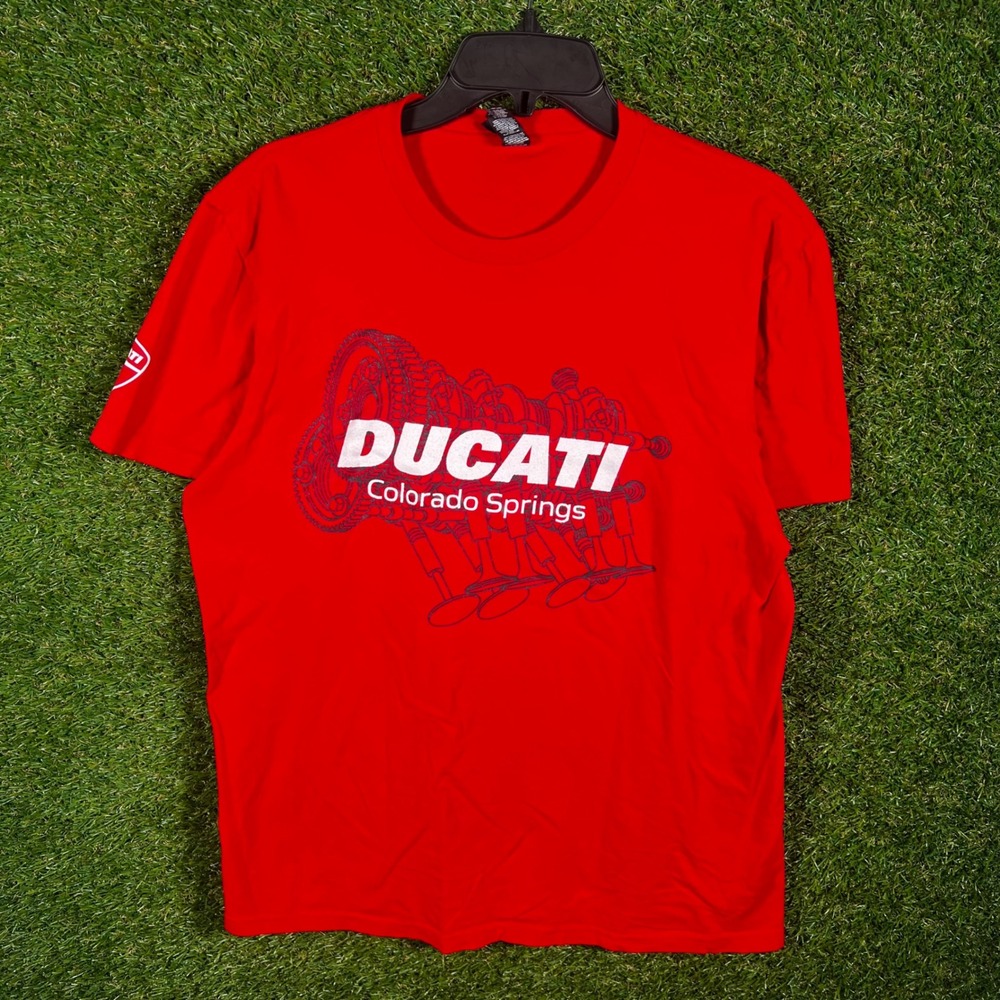 Ducati Colorado Springs Graphic T-Shirt Mens Medium‎ Red District Concert Tee